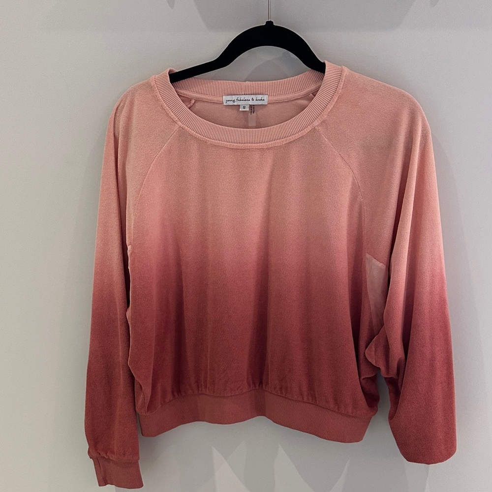 Young Fabulous & Broke Ombré Blush Sweatshirt